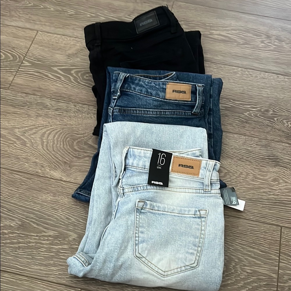 RSQ Skinny Jeans Black and Blue Versatile Denim (each one is $15)